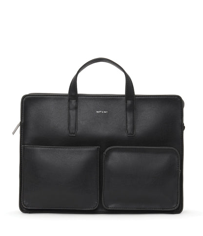 SOREN Vegan Briefcase - Vintage | Color: Black - variant::black