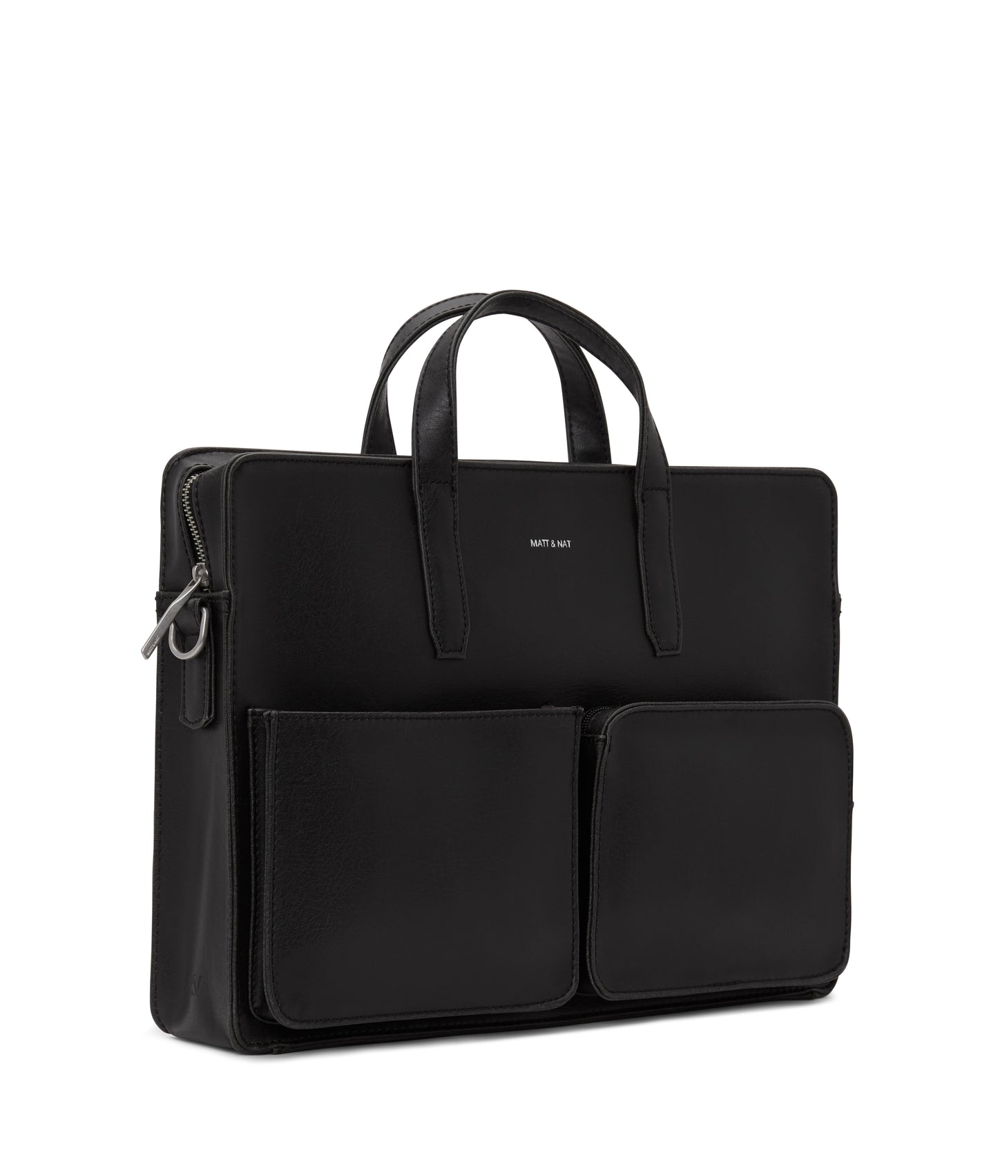 SOREN Vegan Briefcase - Vintage | Color: Black - variant::black