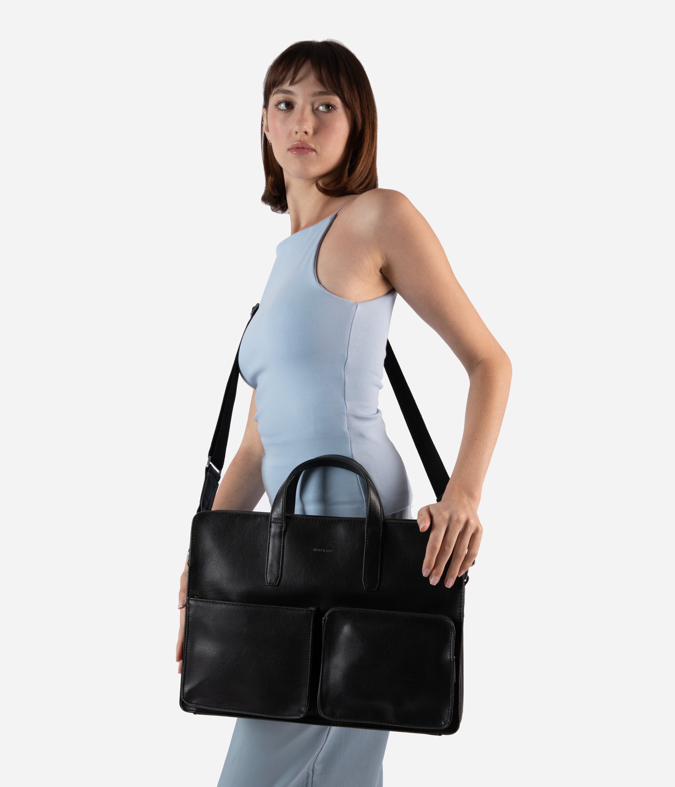 SOREN Vegan Briefcase - Vintage | Matt & Nat Canada