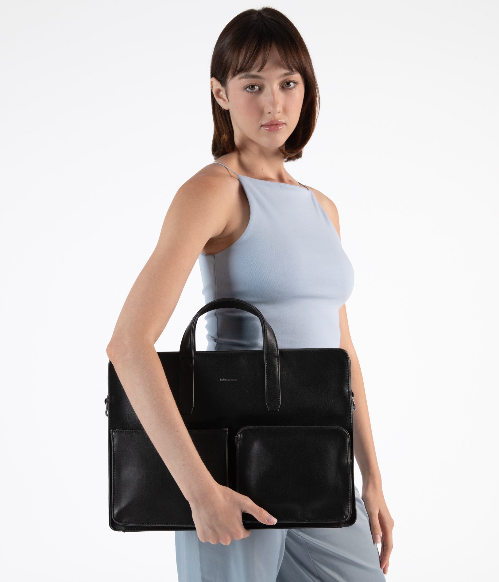 ナチュラルレザー　briefcase SOREN Vegan Briefcase - Vintage | Matt & Nat Canada