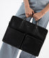 SOREN Vegan Briefcase - Vintage | Color: Black - variant::black