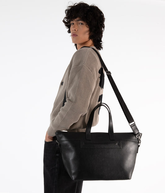 ELIO Vegan Tote Bag - Vintage | Color: Black - variant::black