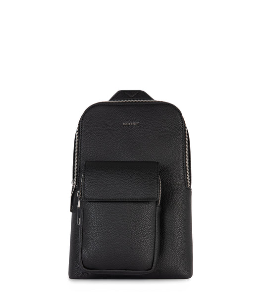 ALLAR Vegan Sling Bag - Grain | Color: Black - variant::black