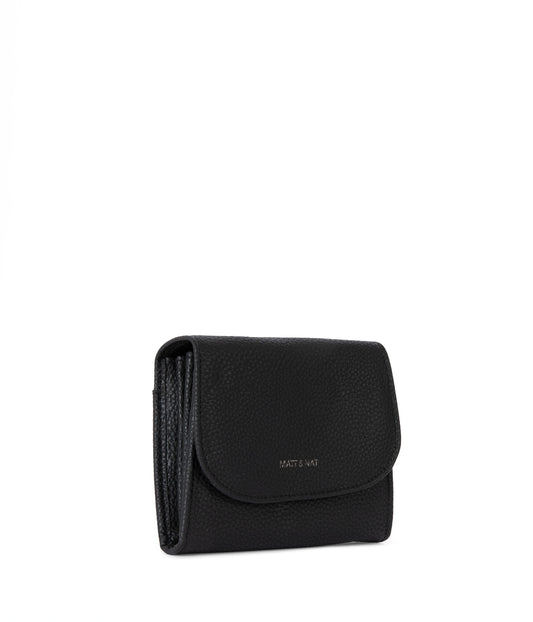 NANO Vegan Wallet - Grain | Color: Black - variant::black