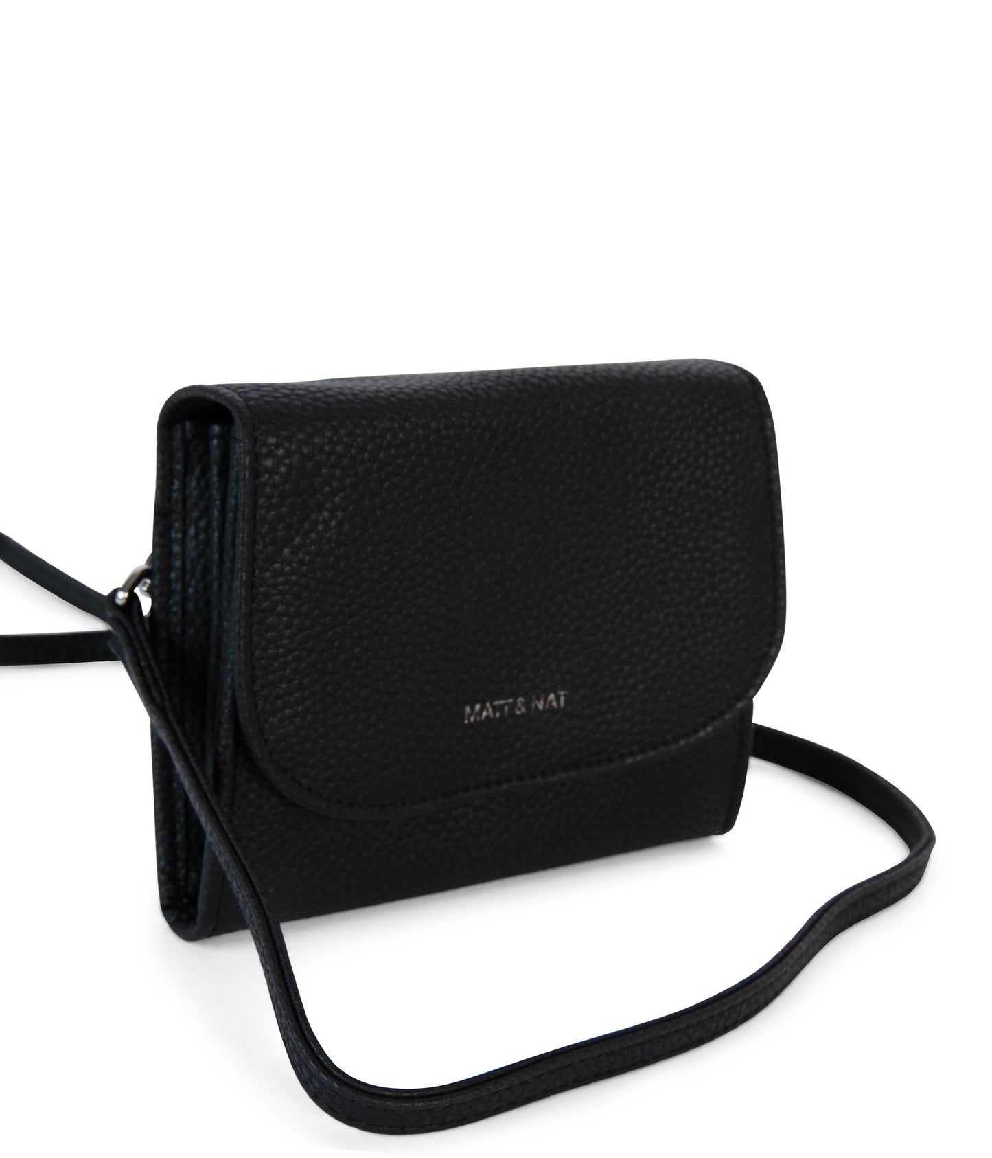 NANO Vegan Wallet - Grain | Color: Black - variant::black