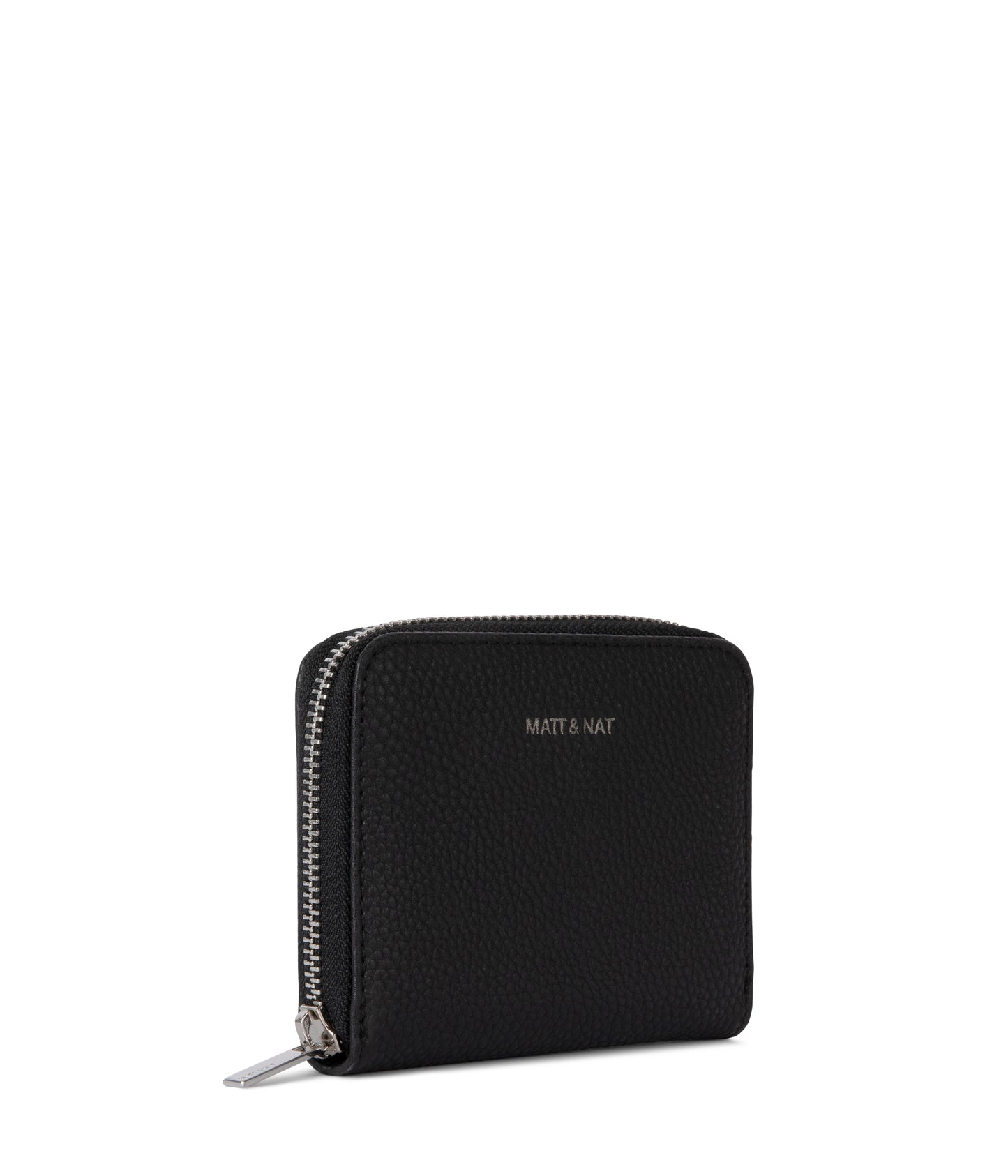 RUE Small Vegan Zip Wallet - Grain | Color: Black - variant::black