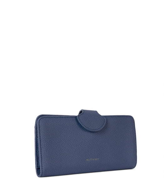 FLOAT Vegan Wallet - Grain | Color: Blue - variant::blueberry