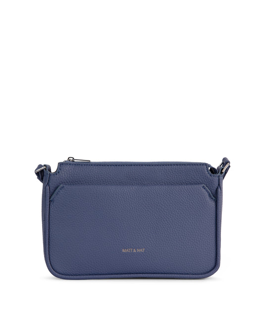 IVY Slim Vegan Crossbody Bag - Grain - blueberry