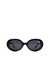 LUNA Aviator Recycled Sunglasses | Color: Black - variant::black