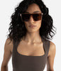 MAEVE-2 Recycled Beige Retro Squared Sunglasses | Color: Beige - variant::nude