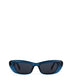 UEDA Cat-Eye Recycled Sunglasses | Color: Blue - variant::blue