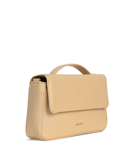 HEART Vegan Crossbody Bag - Theme | Color: Beige - variant::pancake