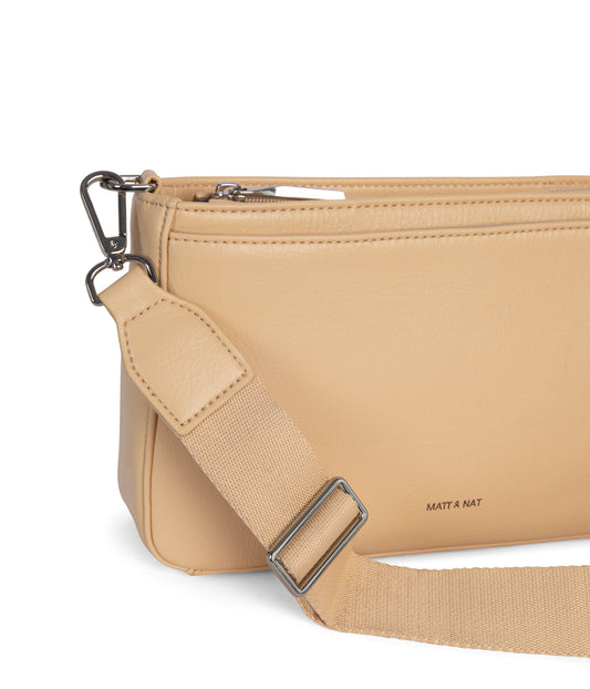 HEART Vegan Crossbody Bag - Theme | Color: Beige - variant::pancake