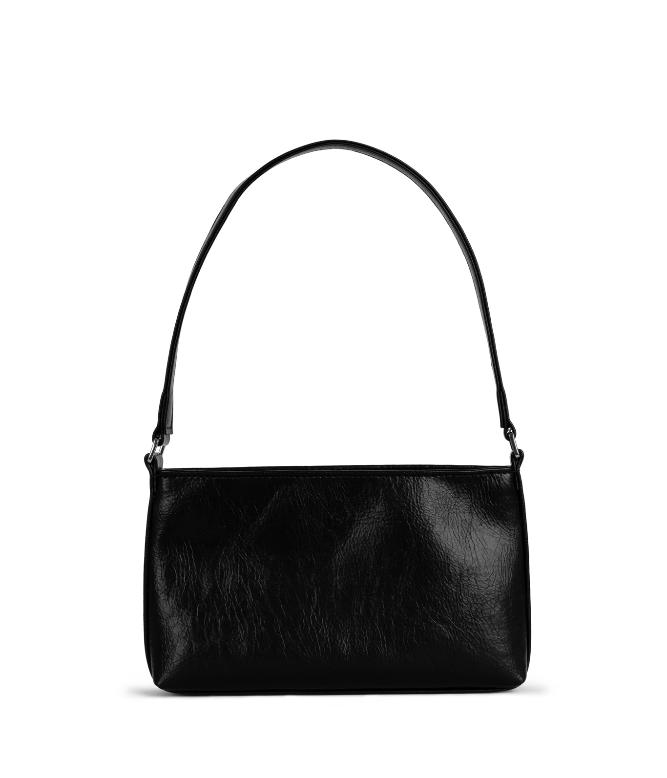 MALENESM Small Vegan Shoulder Bag – Theme | Color: Black - variant::black