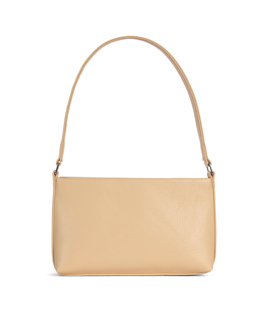 MALENESM Small Vegan Shoulder Bag – Theme | Color: Beige - variant::pancake