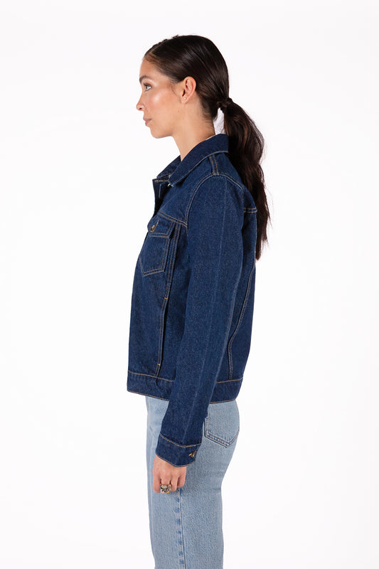 CORIO Women's Vegan Jacket | Color: Dark blue - variant::dark blue