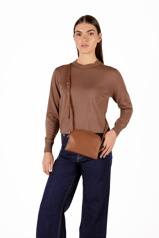 KRISTY Slim  Vegan Crossbody Bag - Forum | Color: Rum - variant::rum