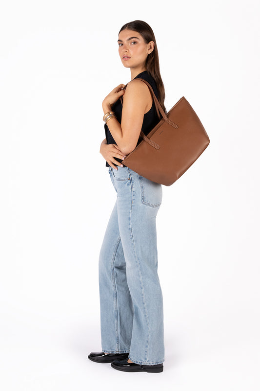 Marisa  Vegan Tote Bag - Forum | Color: Sable - variant::sable