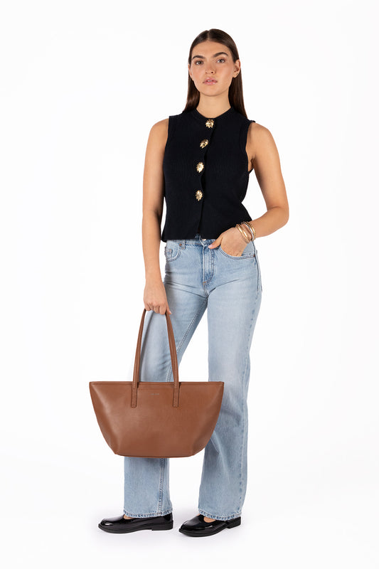 Marisa  Vegan Tote Bag - Forum | Color: Sable - variant::sable