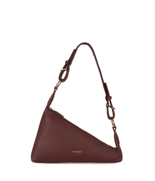 Matina Vegan Shoulder Bag – Grain | Color: Cherry - variant::cherry