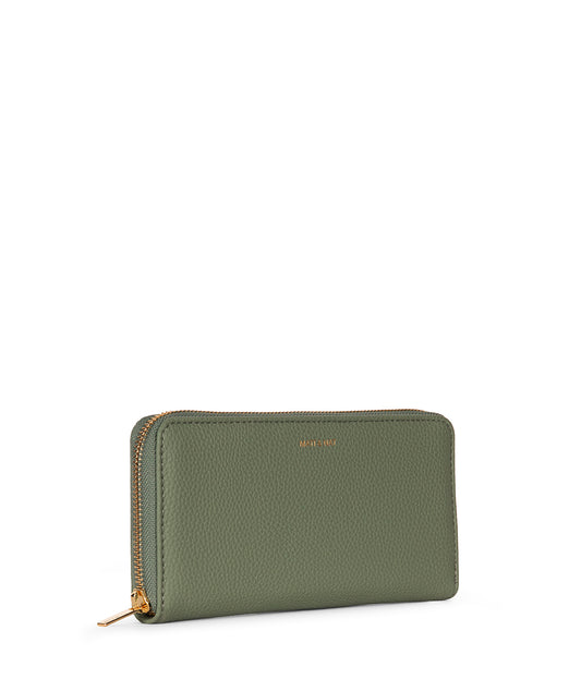 CENTRAL Vegan Wallet - Grain | Color: Olivine - variant::olivine
