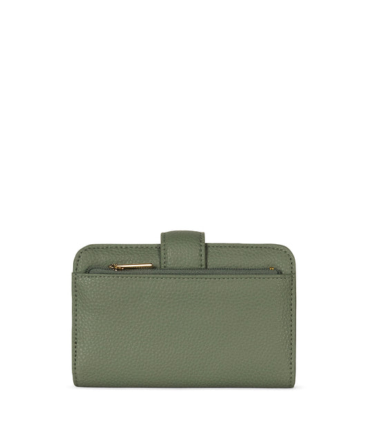 FLOATSM Small Vegan Wallet - Grain | Color: Olivine - variant::olivine