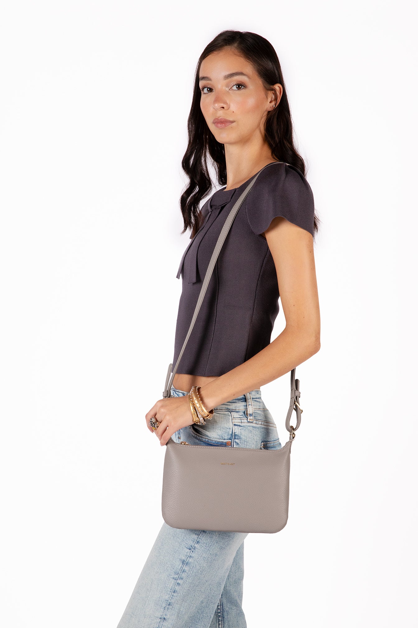 クエルナバカ JINA Vegan Shoulder Bag - Grain | Matt & Nat Canada