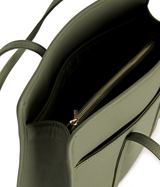 LUSIK Vegan Tote Bag – Grain | Color: Olivine - variant::olivine