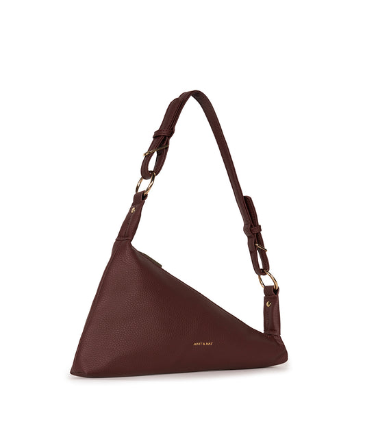 Matina Vegan Shoulder Bag – Grain | Color: Cherry - variant::cherry