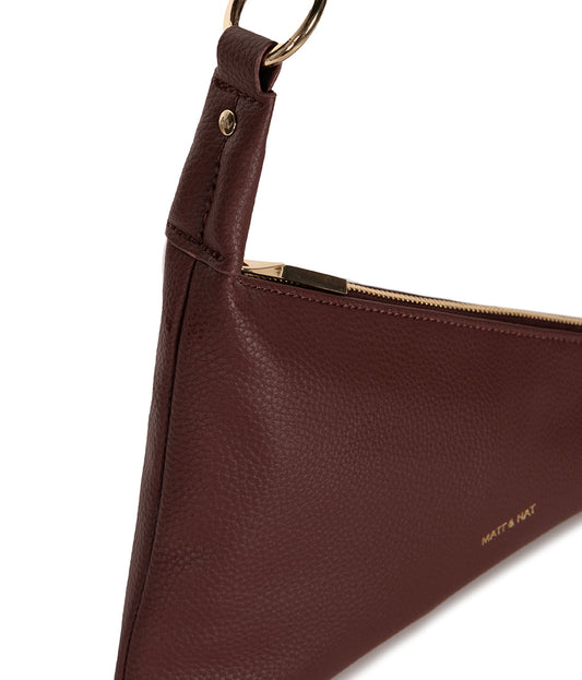 Matina Vegan Shoulder Bag – Grain | Color: Cherry - variant::cherry