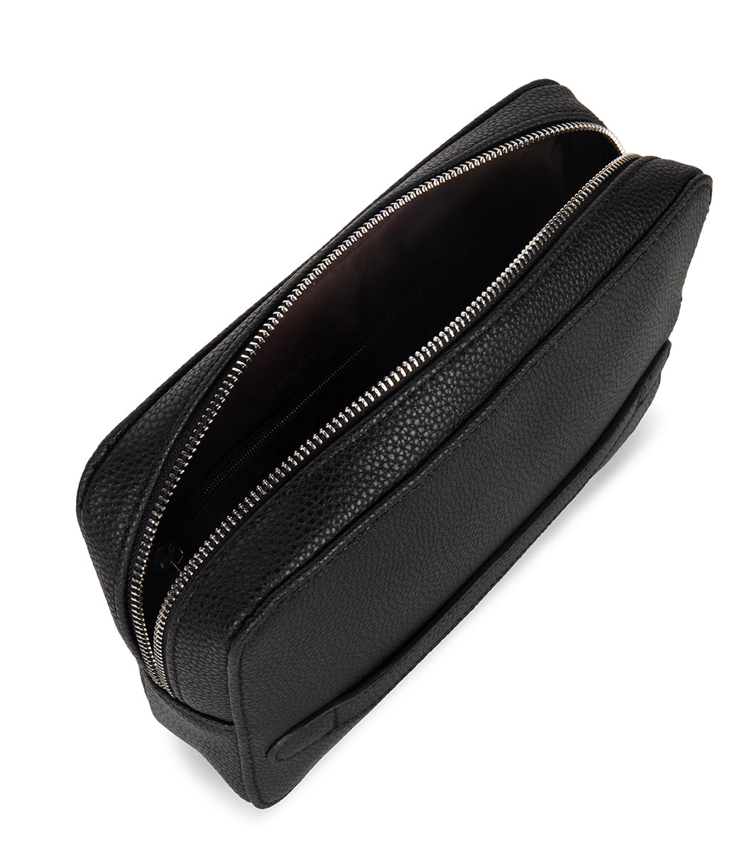 SAMUEL Vegan Pouch – Grain | Color: Black - variant::black