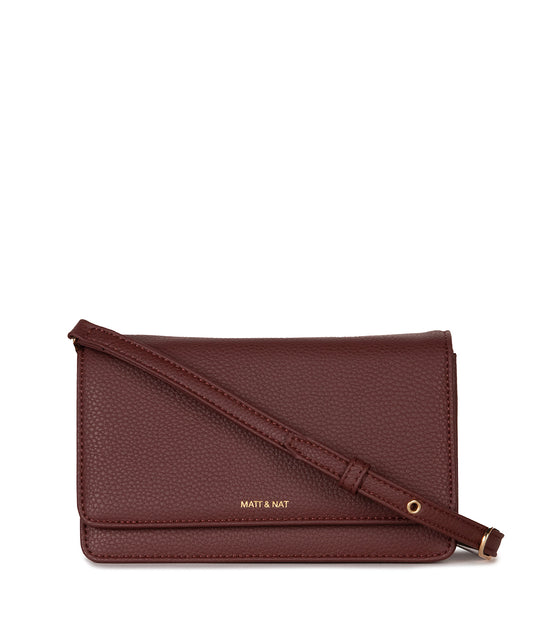 BEE Vegan Crossbody Bag - Grain | Color: Cherry - variant::cherry