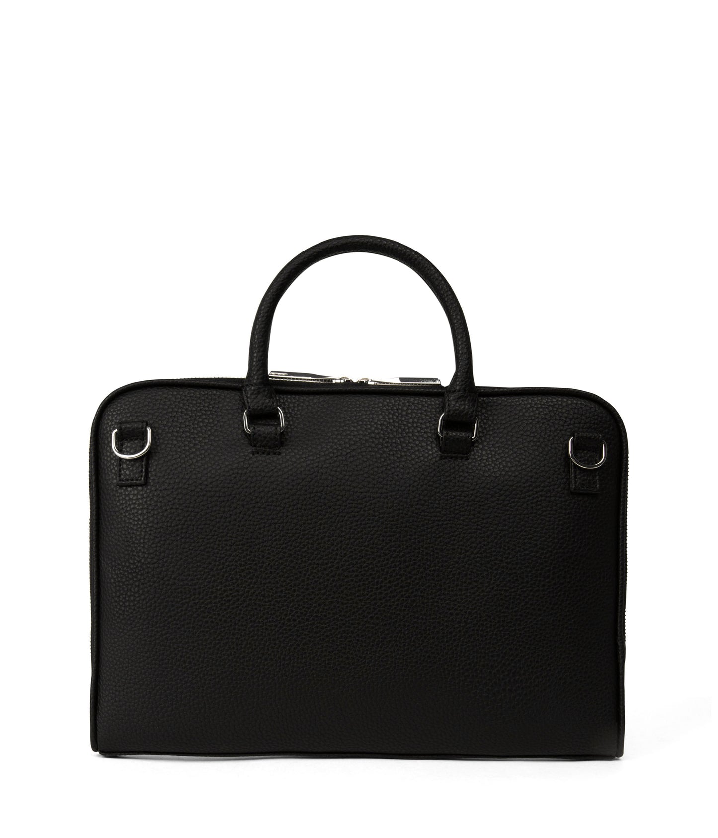 BELEM Vegan Briefcase - Grain | Color: Black - variant::black