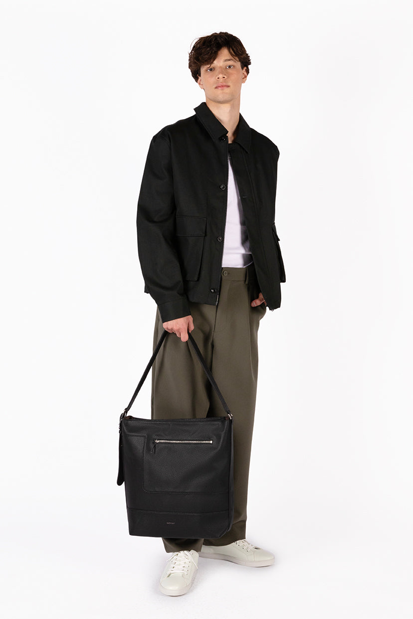 JACO Vegan Tote Bag – Grain | Color: Black - variant::black