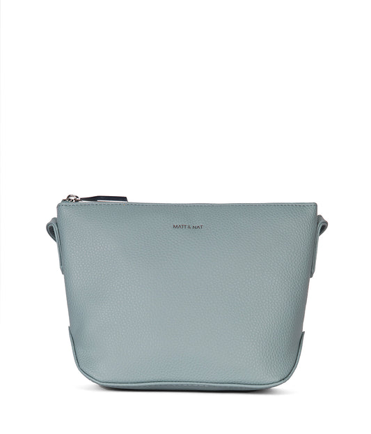 SAM Vegan Crossbody Bag - Grain | Color: Aquamarine - variant::aquamarine