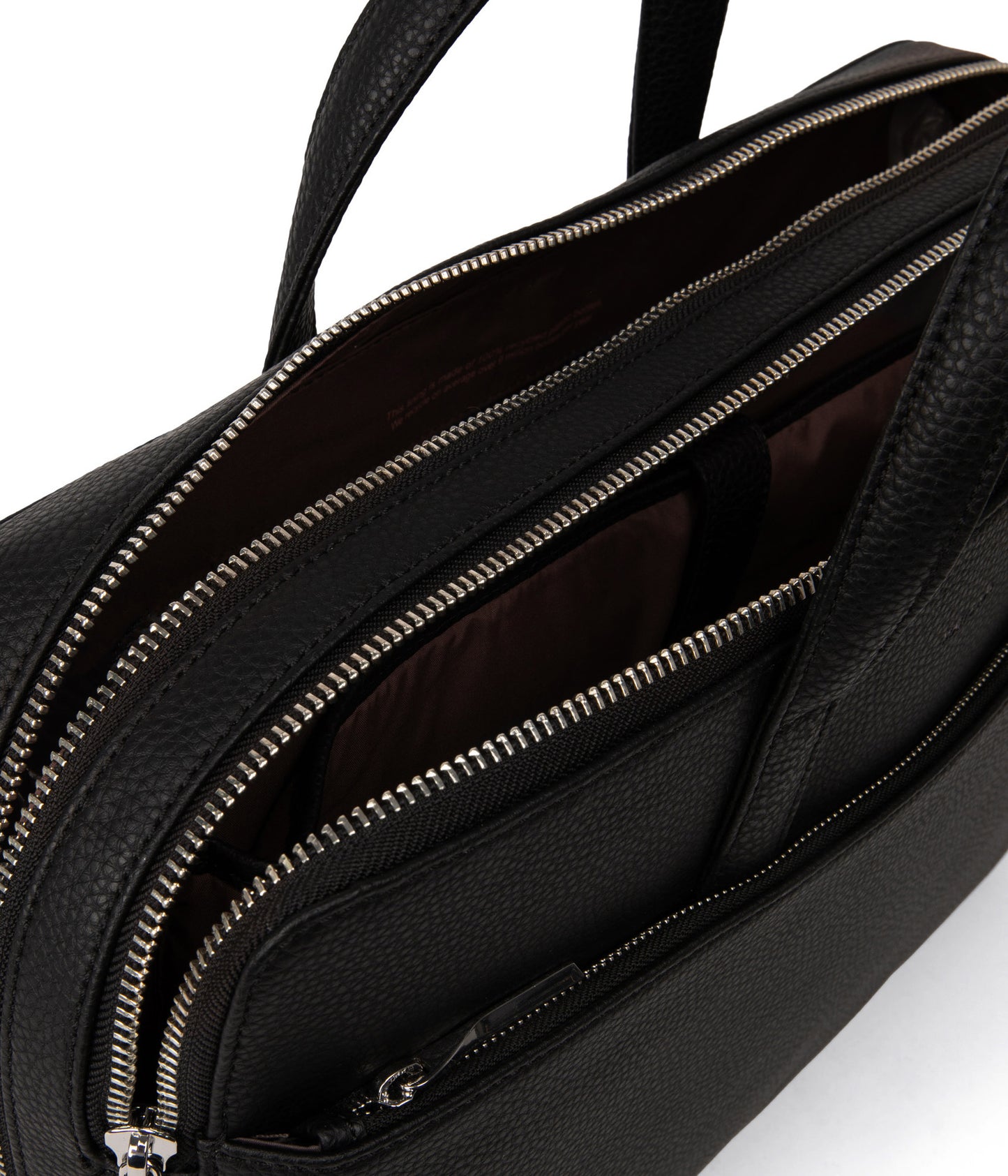 TOM Vegan Briefcase - Grain | Color: Black - variant::black