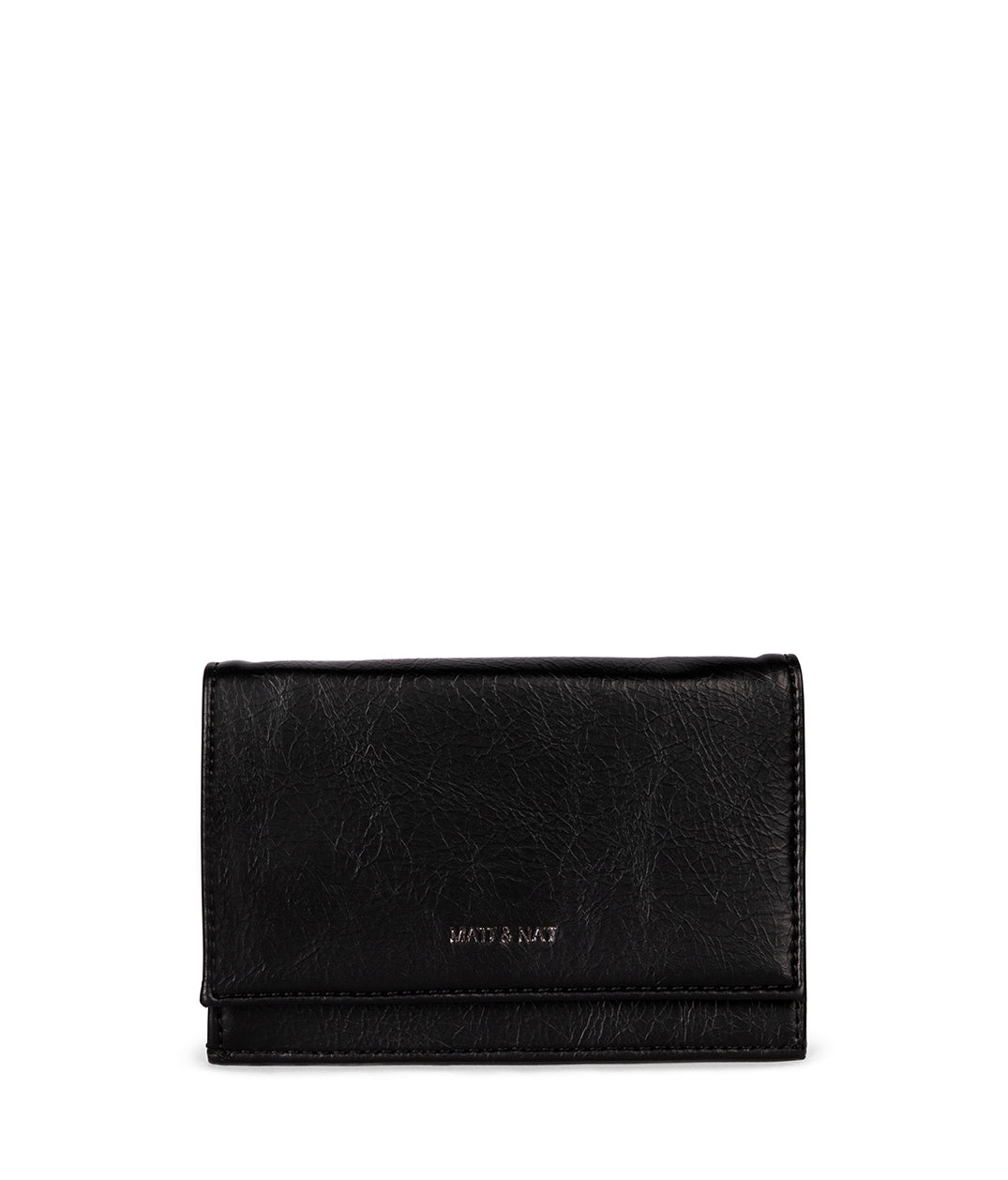 LORIS Vegan Card Holder - Grain | Color: Black - variant::black