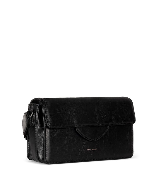 Venesa Vegan Crossbody Bag - Theme | Color: Black- variant::black