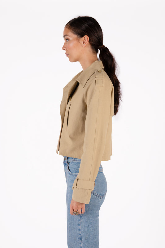 JAIPUR Women's Vegan Jacket | Color: Khaki - variant::khaki