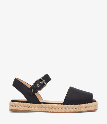 SIMONE Vegan Espadrille Sandals | Color: Black - variant::black