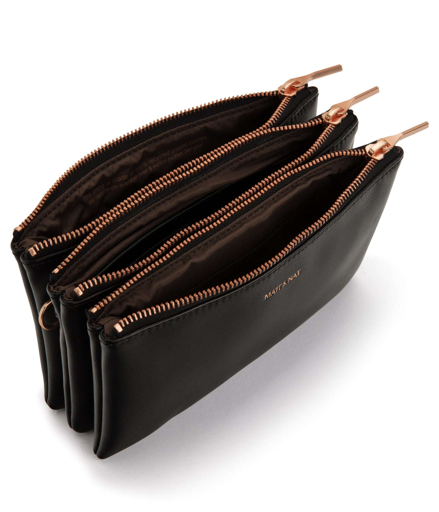 TRIPLET Vegan Crossbody Bag - Loom | Color: Black - variant::blackr