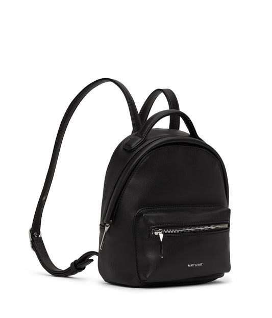 BALIMINI Vegan Mini Backpack - Loom | Color: Black - variant::blacks