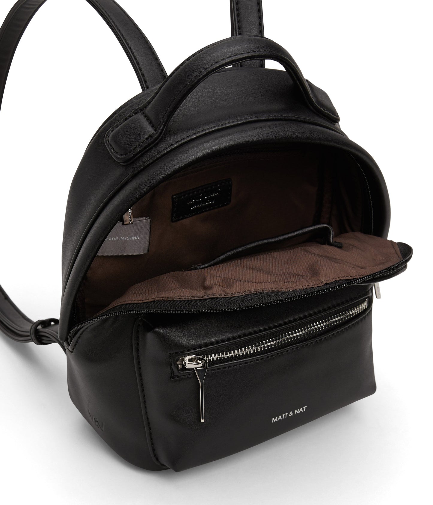 BALIMINI Vegan Mini Backpack - Loom | Color: Black - variant::blacks