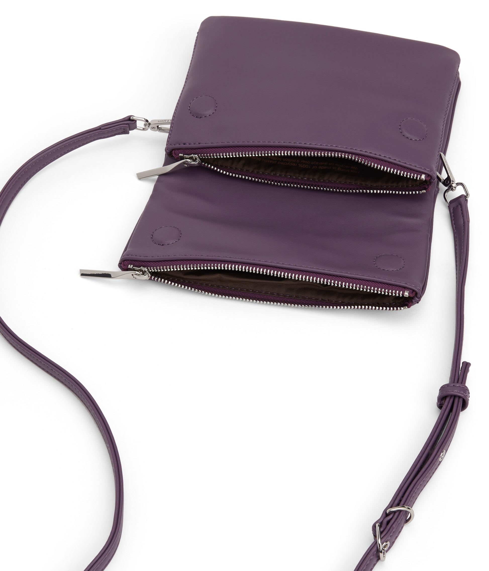 HILEY Vegan Crossbody Bag - Loom | Color: Purple - variant::mulberry