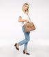 ZOE Vegan Satchel - Loom | Color: Tan - variant::cafe