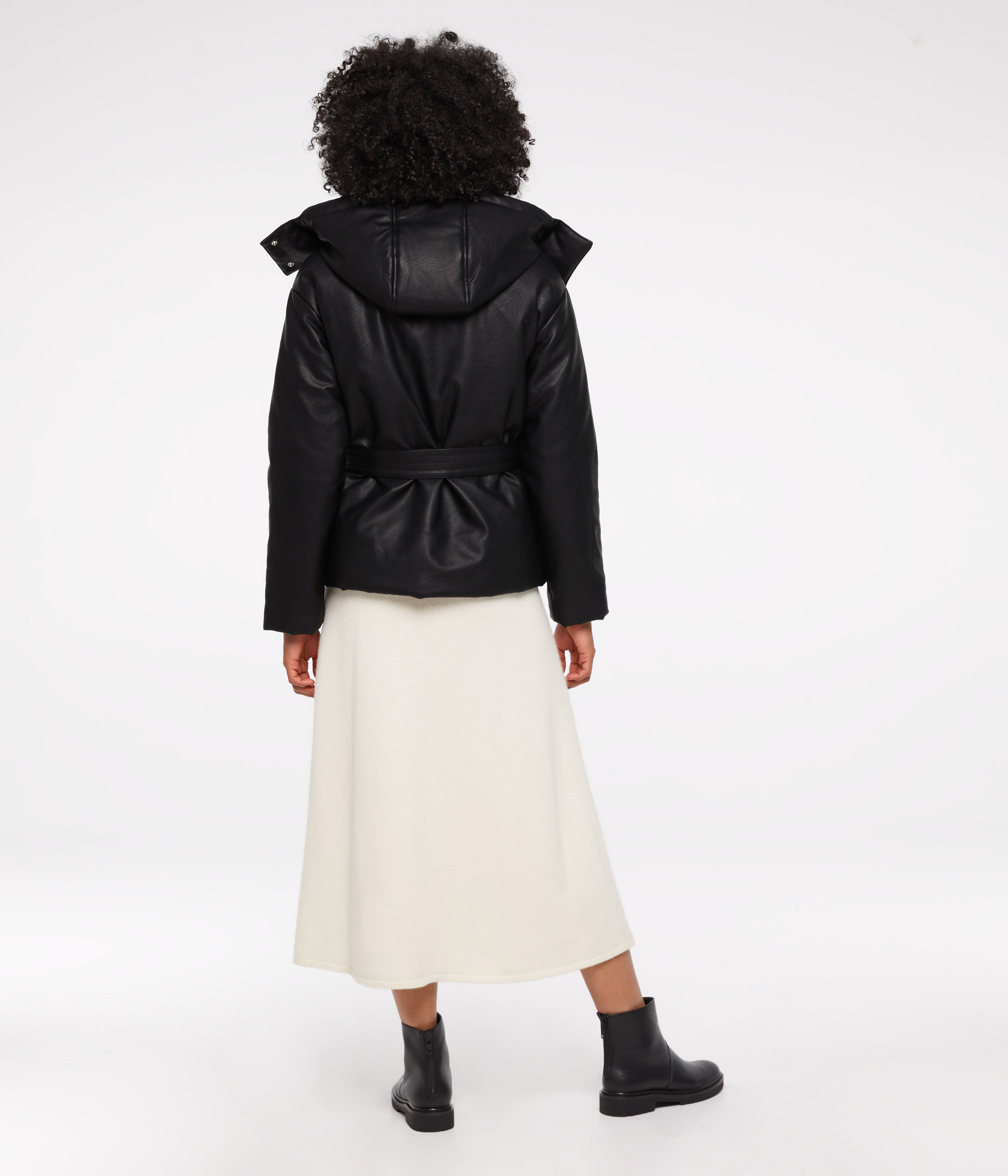LISBON Vegan Leather Puffer Jacket | Matt & Nat Canada