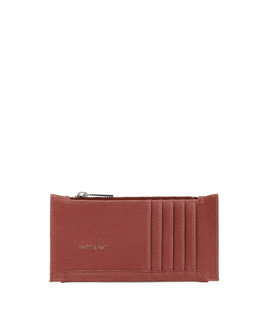 JESSE Slim Vegan Wallet - Vintage | Color: Pink - variant::heirloom