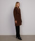 SOHEE Women's Vegan Coat | Color: Brown - variant::chestnut