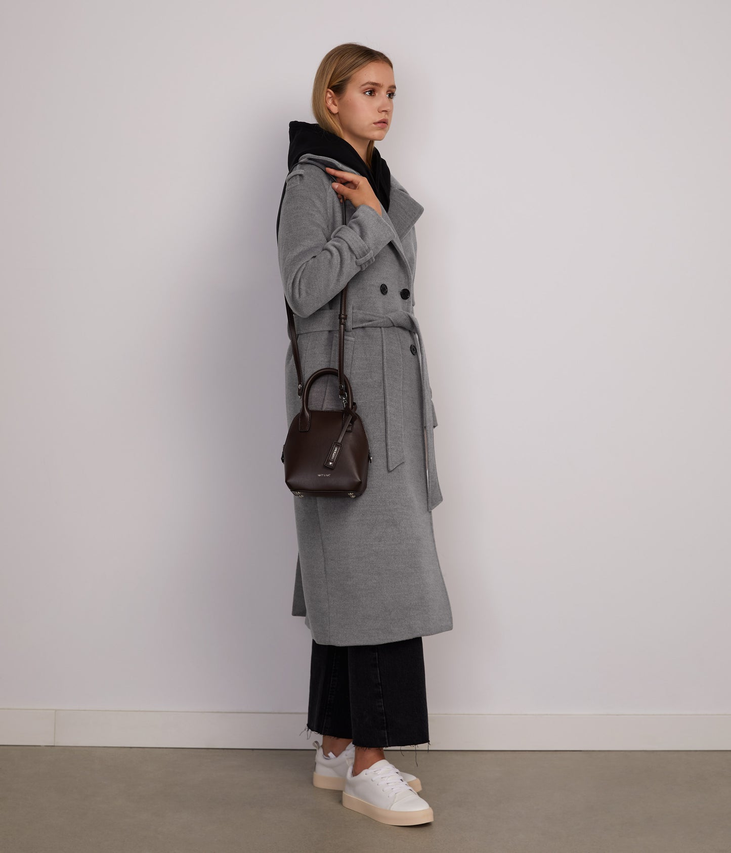 VIVI Women's Long Coat | Color: Light Grey - variant::light