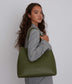 KRISTA Vegan Satchel - Purity | Color: Green - variant::meadow